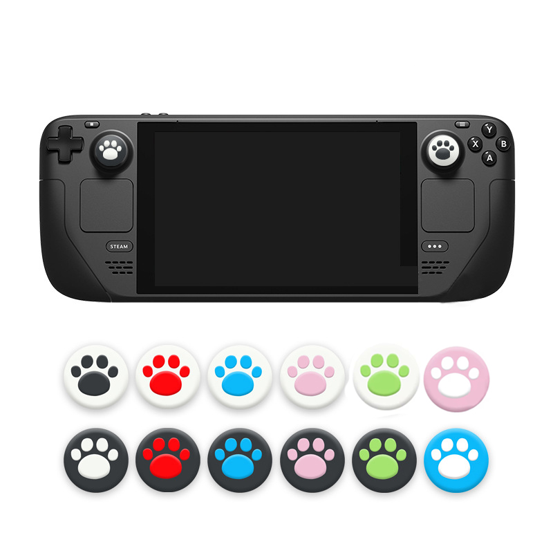 Gaming Console Steam Deck - Cat Paw Siliconen Soft Thumb Stick