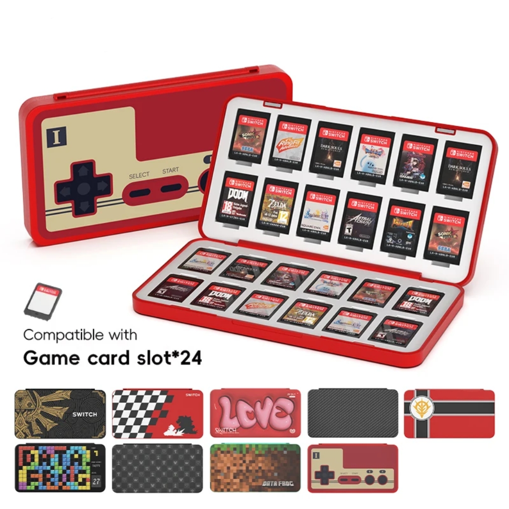 Nintendo Console Switch Lite - 24-in-1 gamekaarthouder voor schakelaar/schakelaar OLED-cartridge opbergdoos