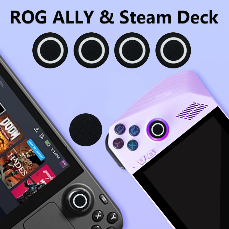 Gaming Console Steam Deck - 4 stuks siliconen joystick-duimgrepen beschermers rocker-knop