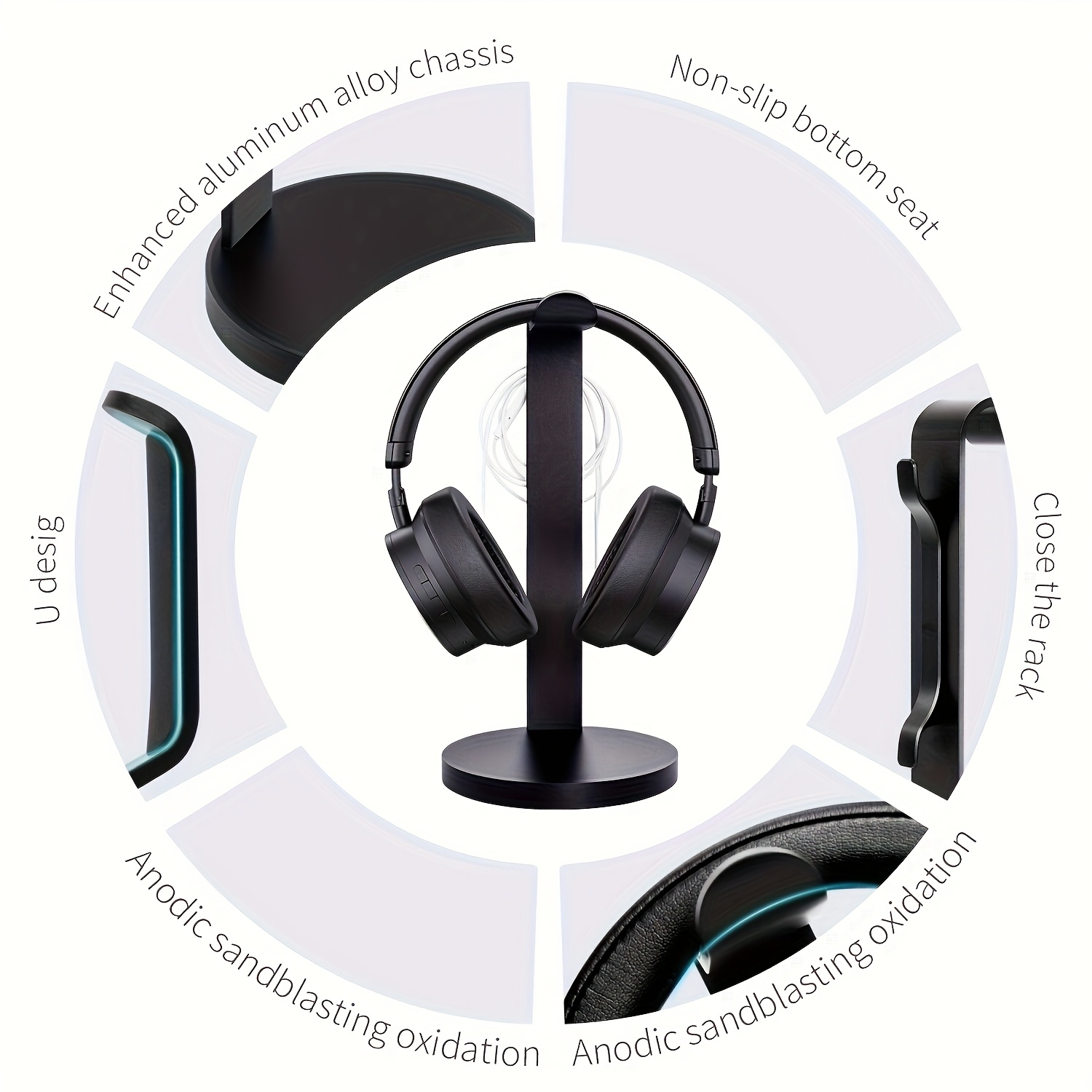 Koptelefoonstandaard van alumi - Gaming Headset Wired recensie en prijs