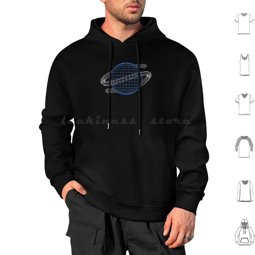 Saturn Wireframe Hoodies met l - Gaming Console In 90S recensie en prijs