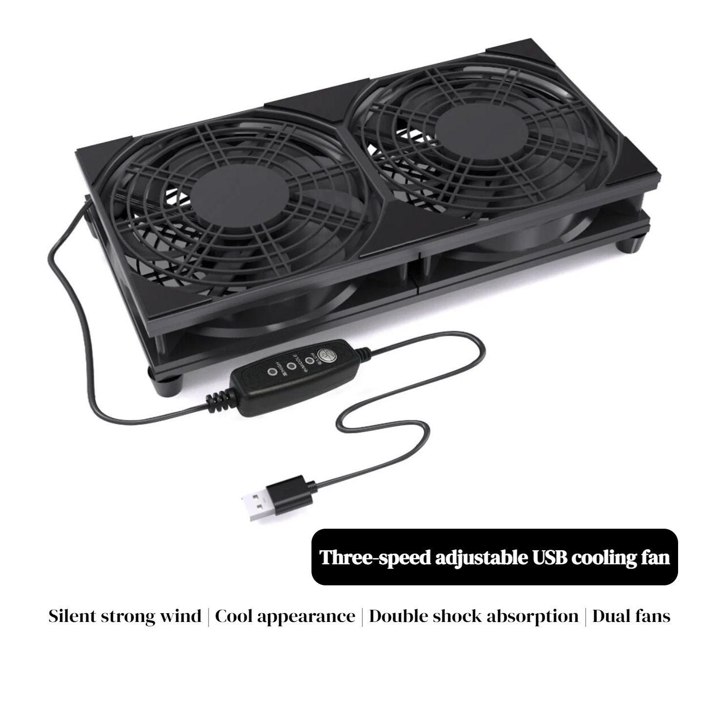 Dubbele USB-koelventilator met - Gaming Console And Controller recensie en prijs