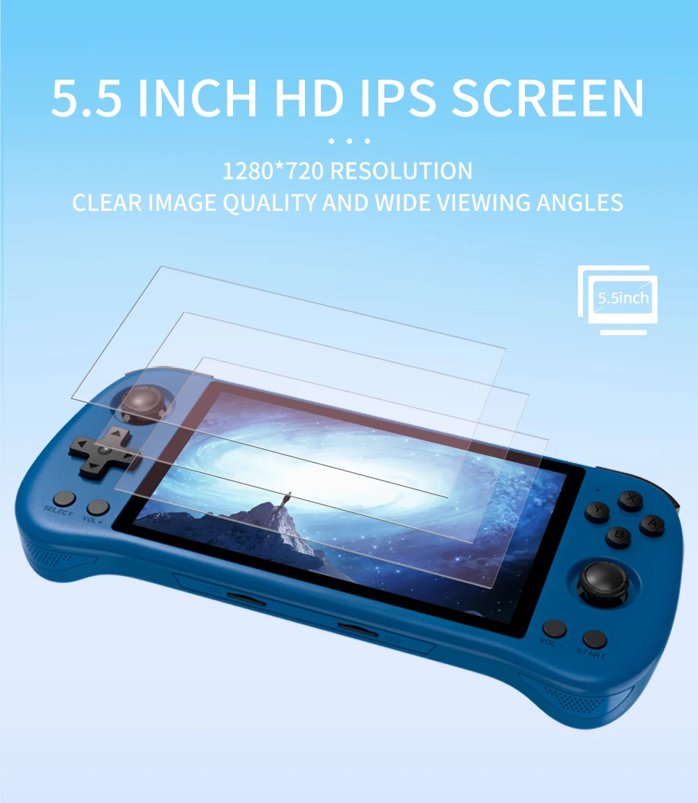 POWKIDDY X55 Retro Handheld Ga - Gaming Console X55 recensie en prijs