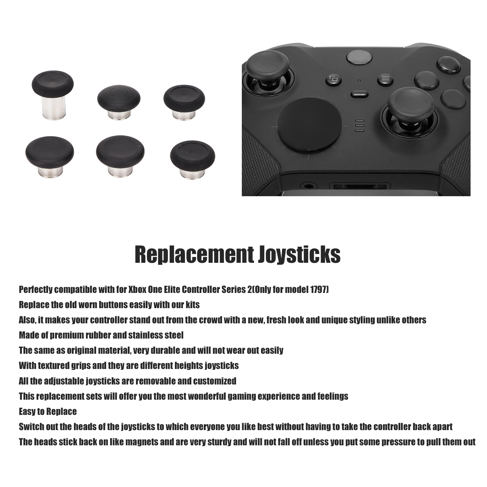 Metalen vervangende joysticks  - Microsoft Controller Elite Series 2 recensie en prijs
