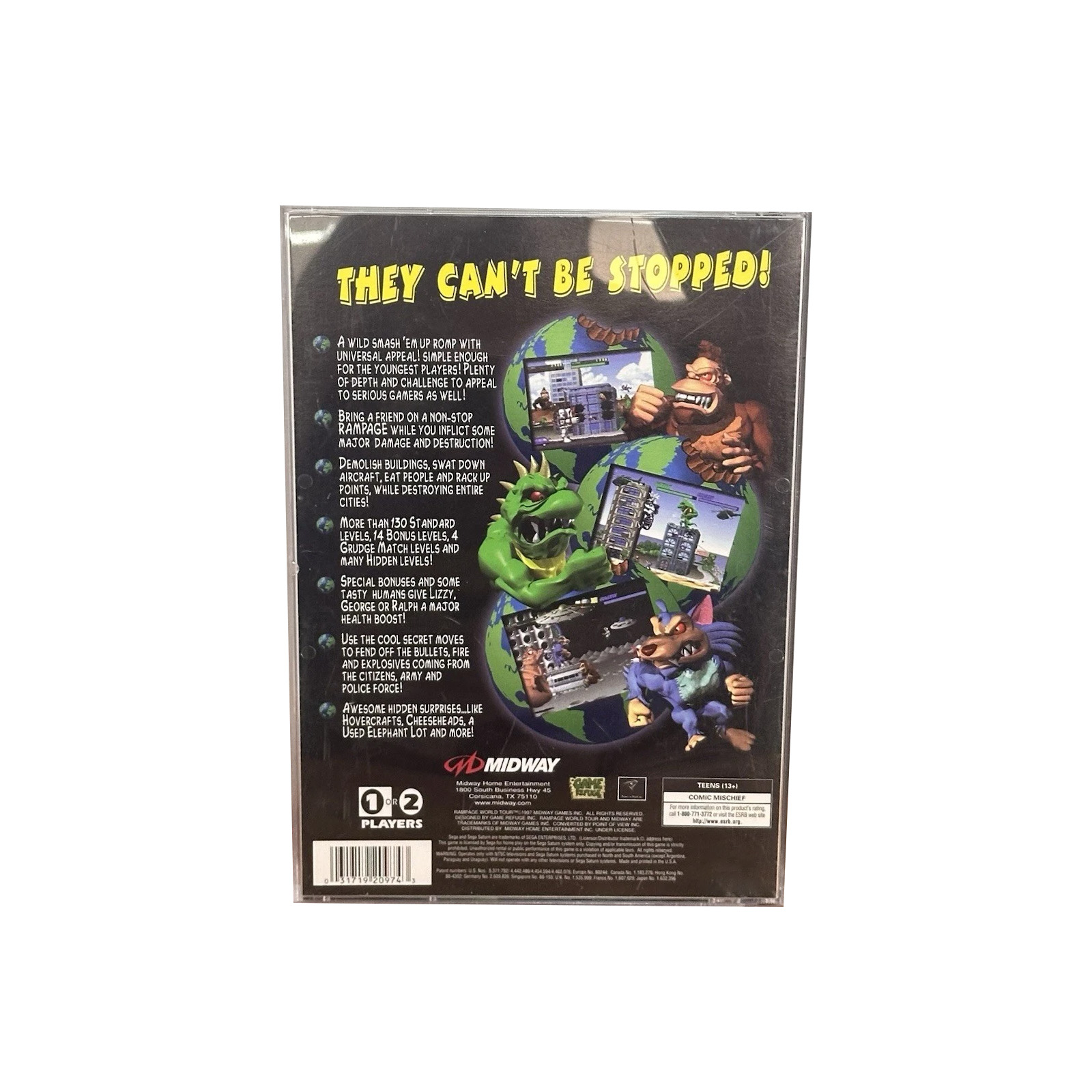 Saturn Copy Disc Game Rampage  - Gaming Console Retro recensie en prijs
