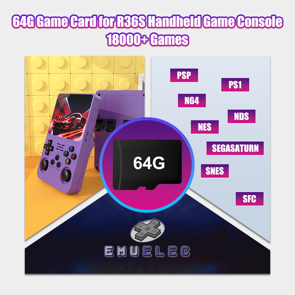64G Game TF-kaart voor R36S Vi - Gaming Console Psp recensie en prijs