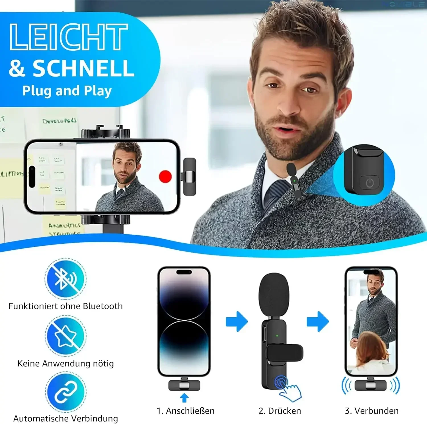 Draadloze Lavalier-microfoon 2 - Gaming Console For Your Phone recensie en prijs